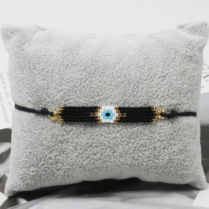 ZHONGVI Multicolored Evil Eye Miyuki Bead Bracelet for Women – Trendy Friendship Jewelry