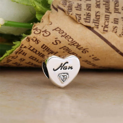 925 Sterling Silver Loving Grandma Family Tree Charm