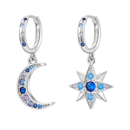 Luxury 925 Sterling Silver Chunky Hoop Earrings with Big Heart Zircon Accents for Women Wedding Party Jewelry Gifts