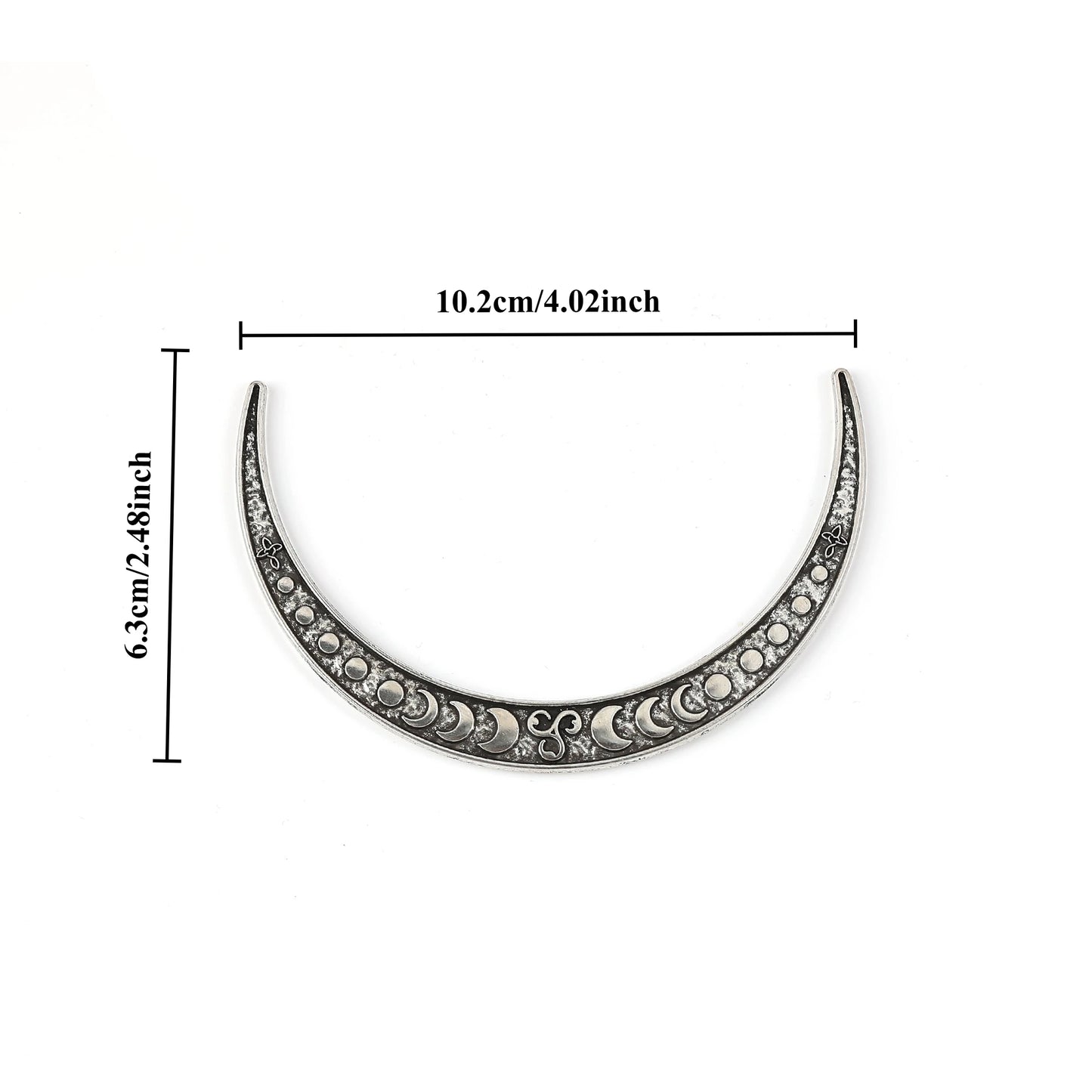 Scandinavian Retro Viking Moon Hairpin for Women - Classic Crescent Hair Accessory Ideal for Party, Valentine's Day, Mother's Day, Birthday Gifts
