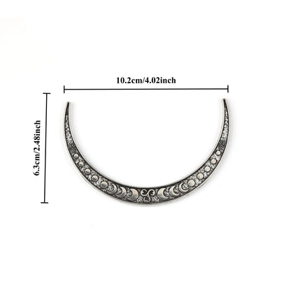 Scandinavian Retro Viking Moon Hairpin for Women - Classic Crescent Hair Accessory Ideal for Party, Valentine's Day, Mother's Day, Birthday Gifts