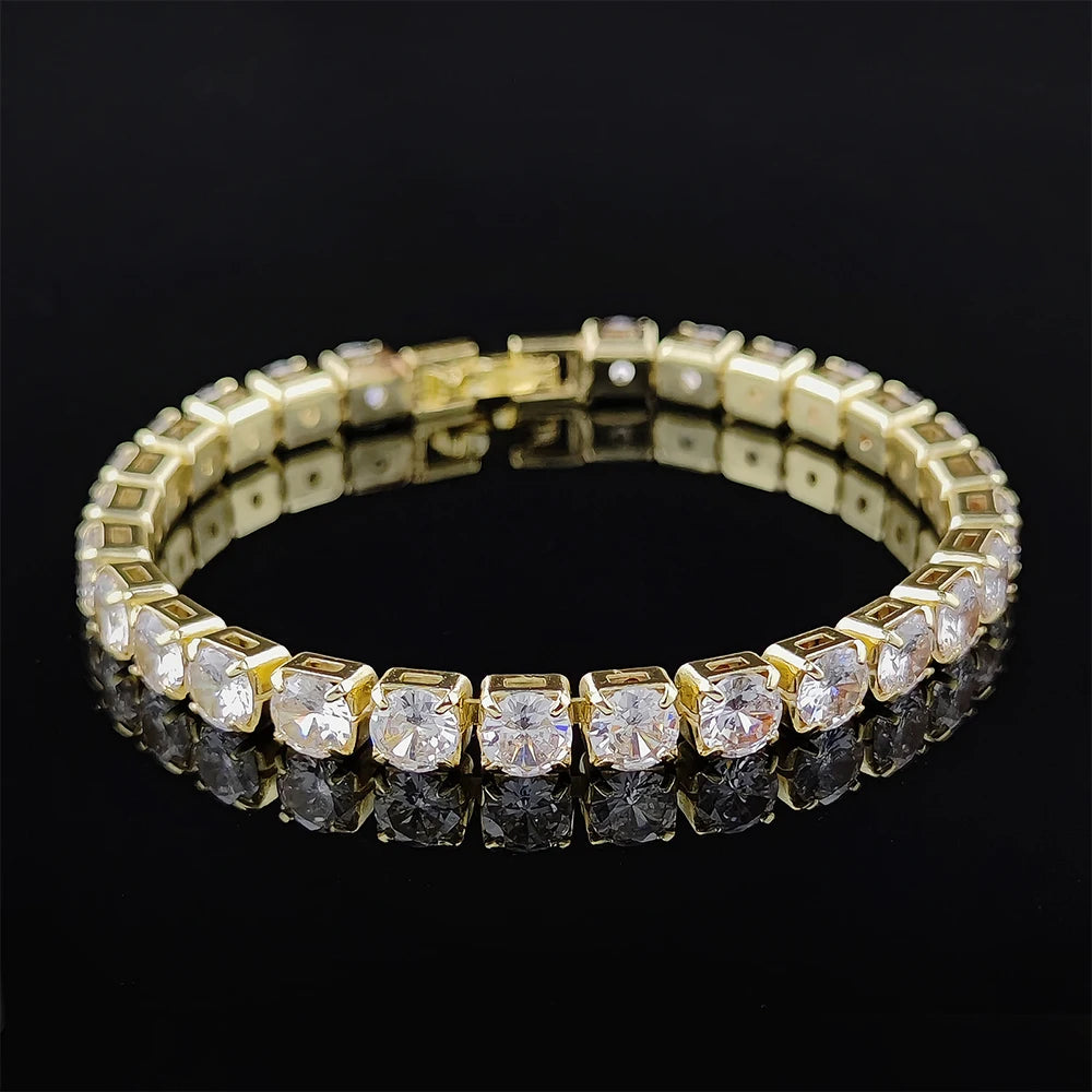 Elegant Sterling Silver CZ Tennis Bracelet for Women Wedding Fashion Jewelry