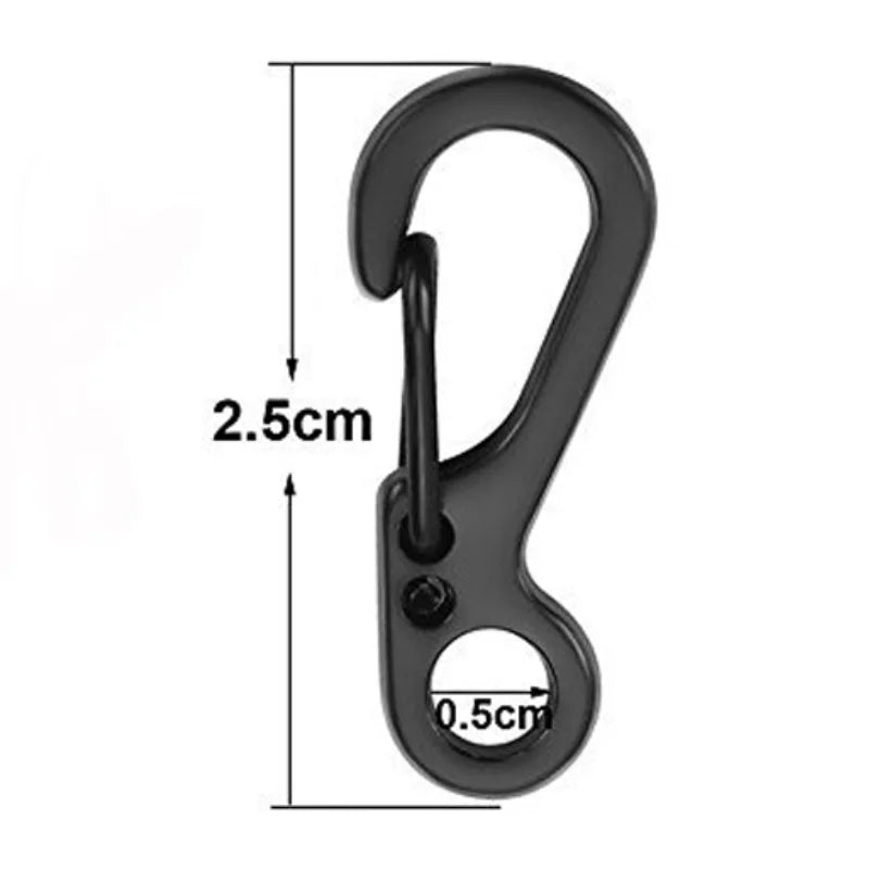 10Pcs Mini SF Spring Backpack Clasps Carabiners EDC Gear