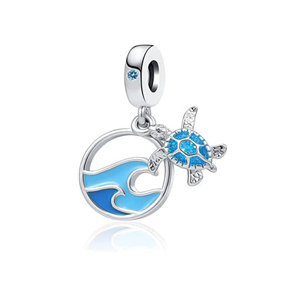 Lucky Leaf Dangle Bead Bracelet 925 Sterling Silver Plated DIY Jewelry Spacer B3287