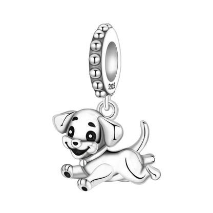 925 Sterling Silver Cute Pet Animal Pendant Charm Gift