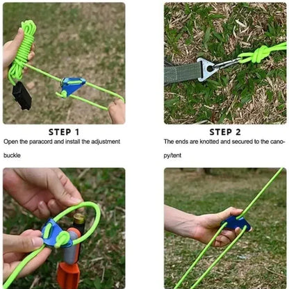 Camping Tent Rope Light Outdoor LED Waterproof 6mm Straps