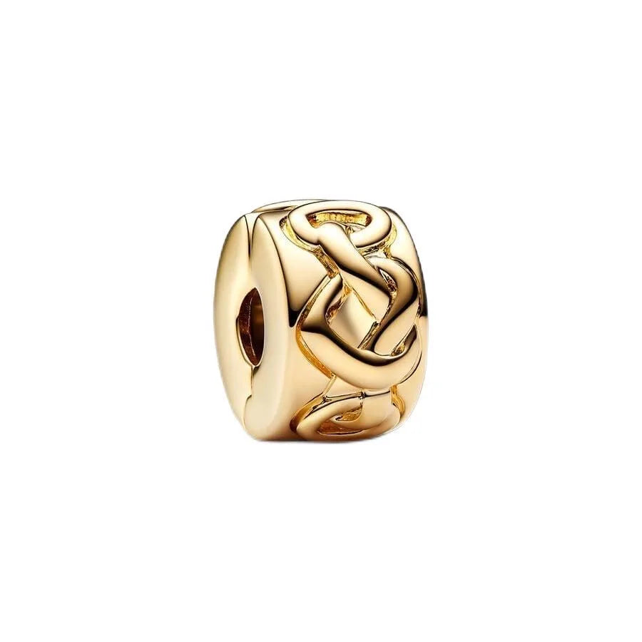925 Sterling Silver Charm Golden Sun Pineapple Family Tree