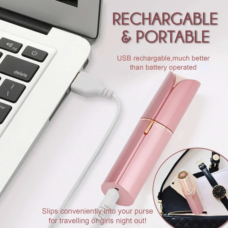 2024 New Epilator Face Hair Removal USB Electric Eyebrow Trimmer