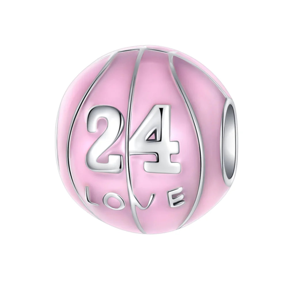 Original 925 Sterling Silver Sports Ball Charms Earrings Beads Pendants for Bracelet Necklace Jewelry Gift