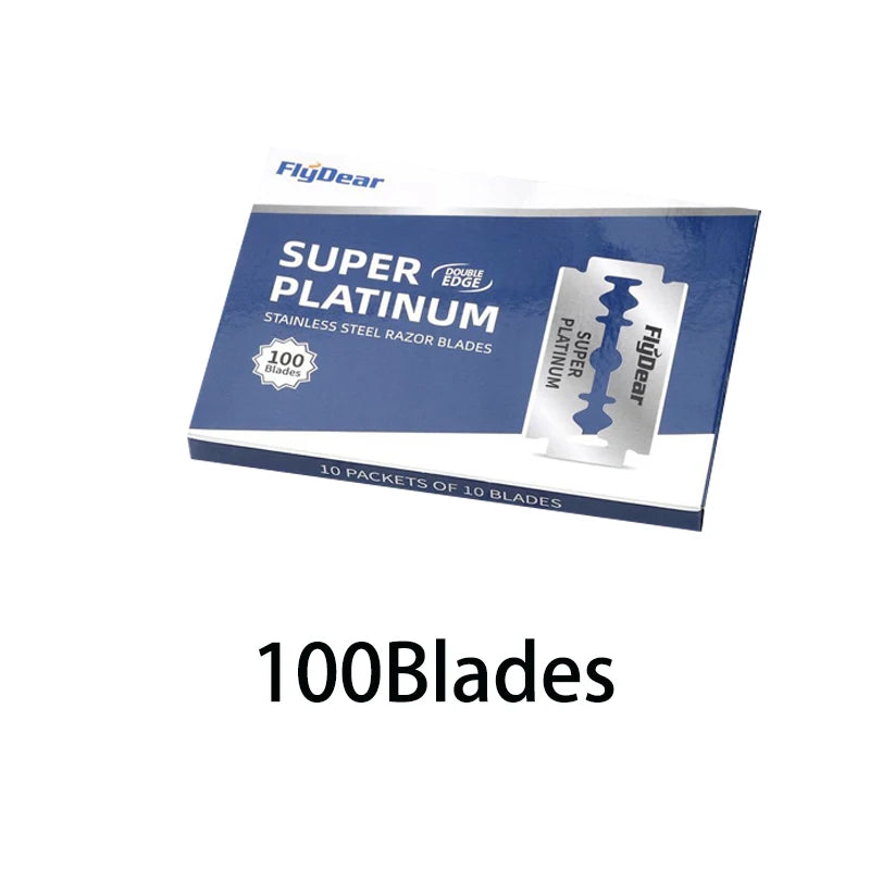 Razor Stainless Steel Double-Blade Razor for Men Shaving 100 Blades