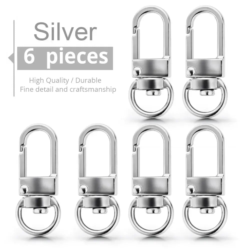 6 Pcs/Lot Keychain DIY Accessories Dog Collar Buckles Clip