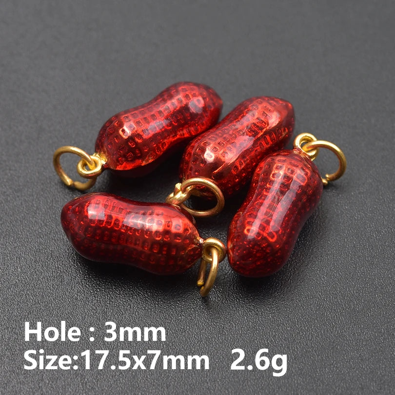 3D Enamel Fruit Charms Set for DIY Jewelry Making Strawberry Grape Pendants 5pcs