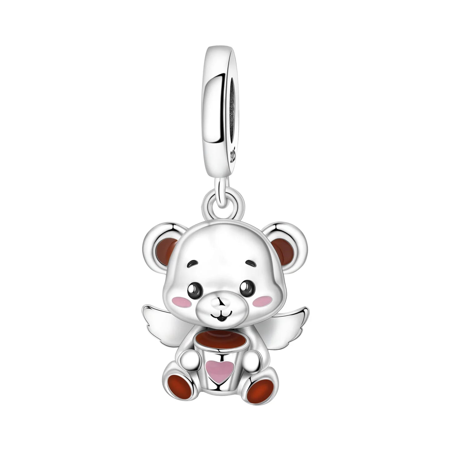 925 Sterling Silver Cute Pet Animal Pendant Charm Gift