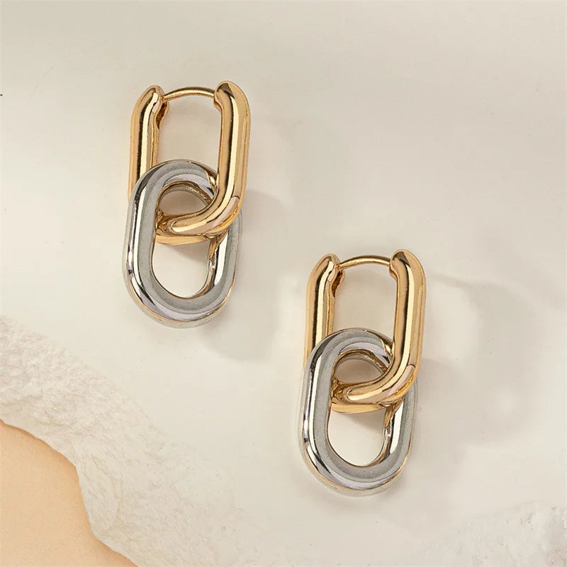 Chic Red Heart Drop Earrings for Women and Girls - Fashion Geometric Love Jewelry