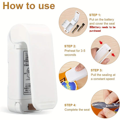 Mini Sealing Machine: Portable Plastic Snacks Sealer Artifact