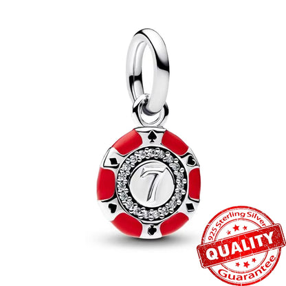 Ocean Series Sterling Silver Starfish and Coral Charm Pendant for Bracelets FCC516