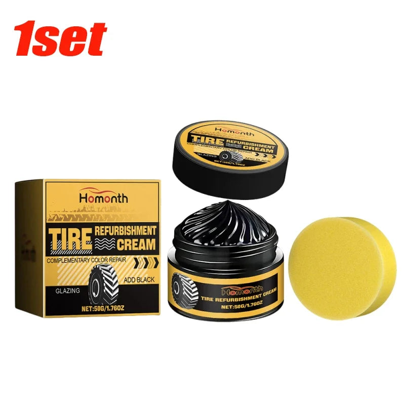 Tire Shine Coating Tyre Gloss Hydrophobic Sealant Wax 50g 1set