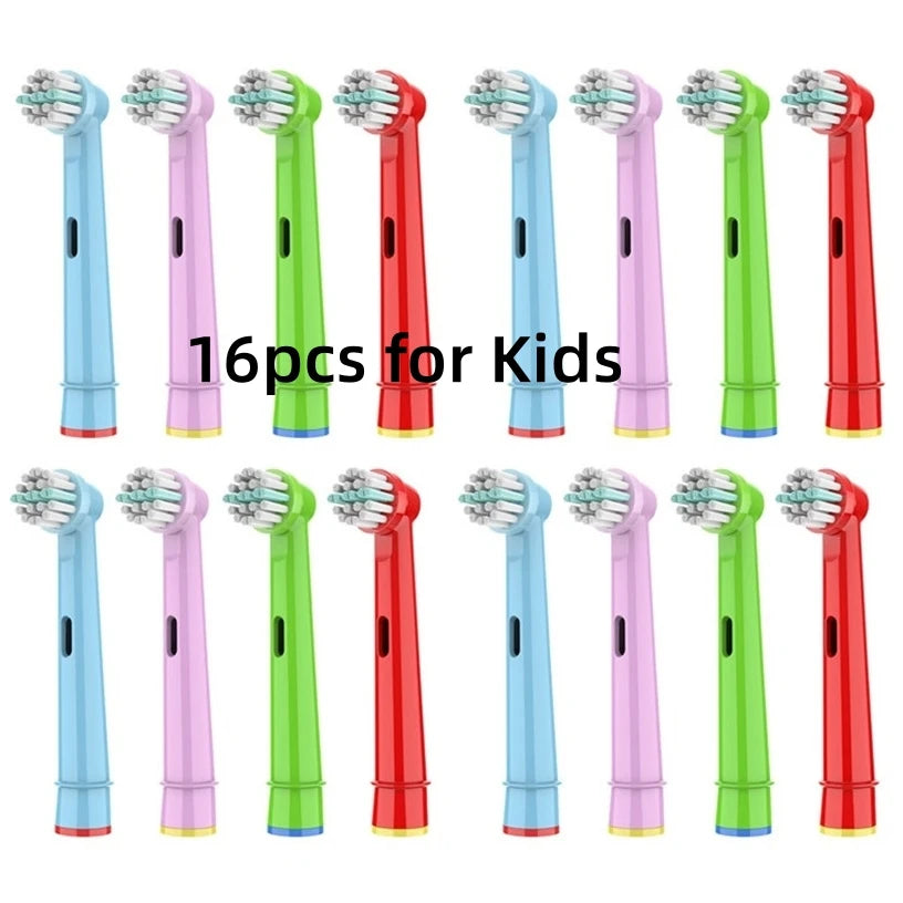 16/20PCS Brush Head Nozzles for Oral B Electric Toothbrush 16 For Kids
