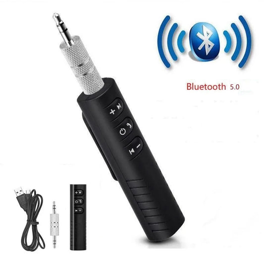 Bluetooth 5.0 Wireless 3.5mm Car Audio Receiver Adapter With Handsfree Calling And A2DP Support