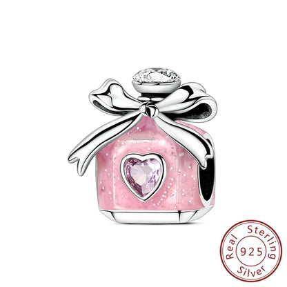 Elegant 925 Sterling Silver Turtle Pendant Beads for Bracelets KSC398