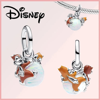 Disney 925 Sterling Silver Stitch Minnie Winnie Dangle