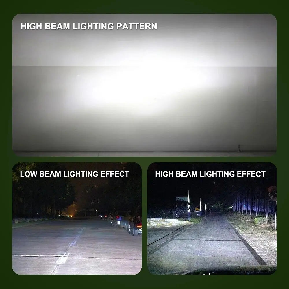 XTG 2pcs LED Car Headlight Bulbs H1 H7 H4 9005 9006 72W 8000LM 6500K No Error Low High Beam 9-36V