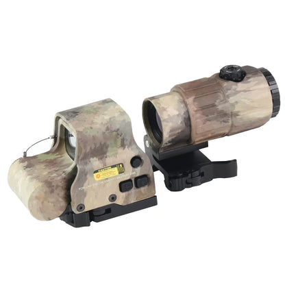 E*T*CH 558 Holographic Red Green Dot Sight Collimator Tactical 3X 5X Magnifier Combo for Hunting and Airsoft Riflescope