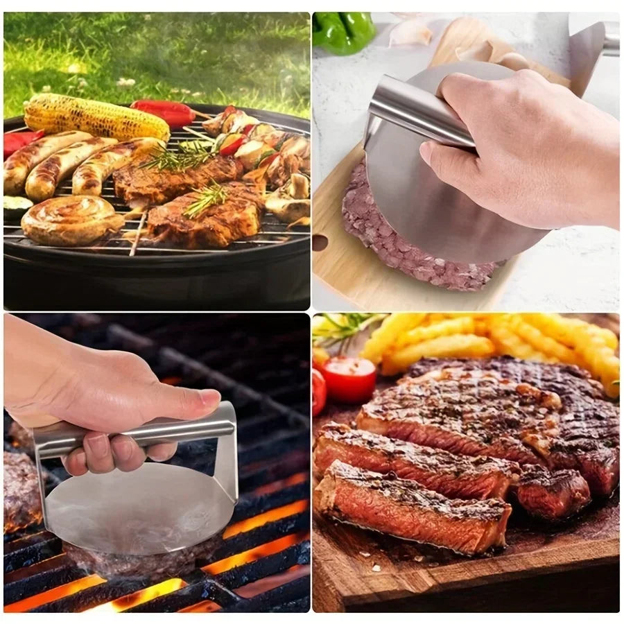 Stainless Steel Smash Burger Press for Perfect Patties Mold