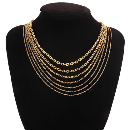 Gold Plated Stainless Steel O-Chains for DIY Jewelry Making 1m Necklace Craft Supplies