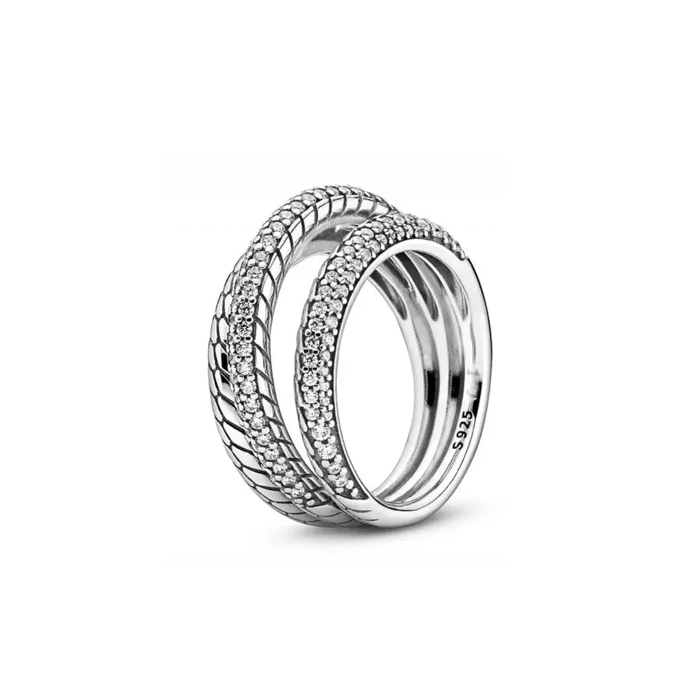 2024 Classic 925 Silver Heart Charm Rings for Women P2297
