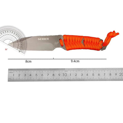 1pc Multi-Purpose Outdoor Knife, EDC Pocket Knife, Fixed Blade with Scabbard