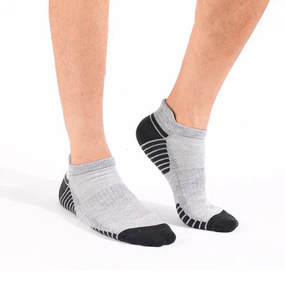 3 Pairs Breathable Mesh Ankle Socks Thick Terry Sole