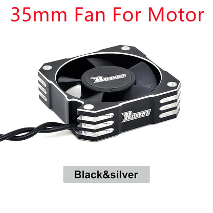 Rocket RC Fan 25mm 30mm 35mm 40mm 50mm Cooling Fan for RC Car 30mm red for motor