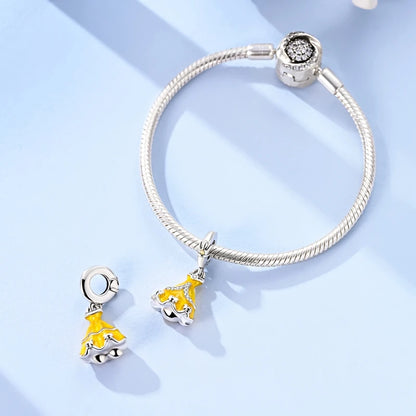 Luxury Sterling Silver Moon Sun Charm for Bracelets and Necklaces