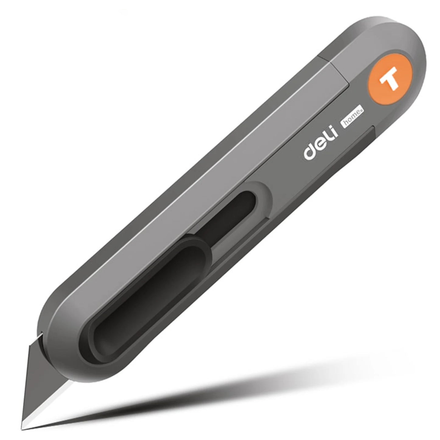 Deli Utility Knife - Top-Rated Retractable Box Cutter for Effortless DIY Crafts & Unpacking A Orange