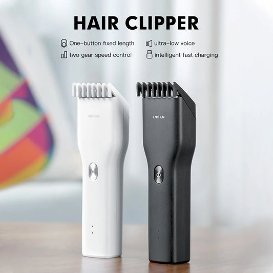 Enchen Boost Cordless Electric Hair Clipper Professional Ceramic Hair Trimmer Fast Type-C Charging for Men and Adults