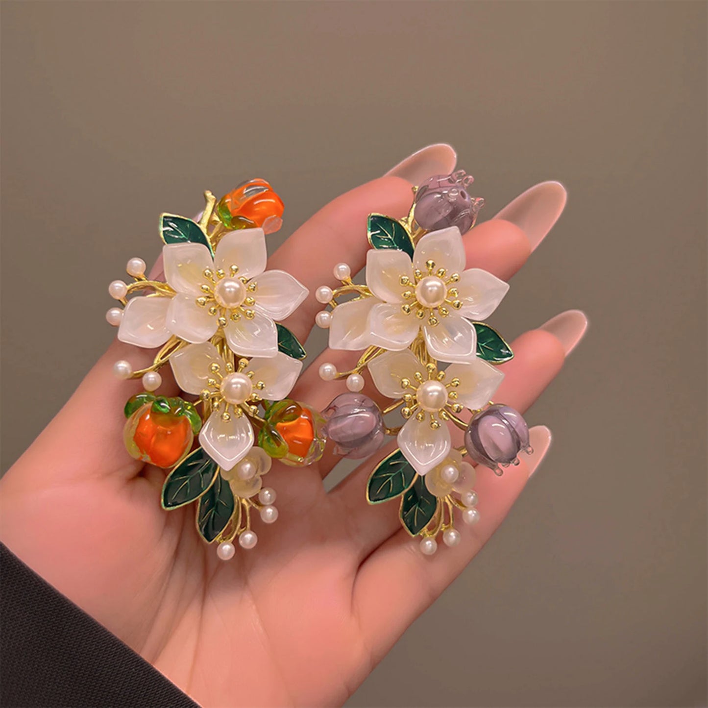 Elegant Bridal Pearl Flower Hair Clip Vintage Wedding Headpiece for Women and Girls
