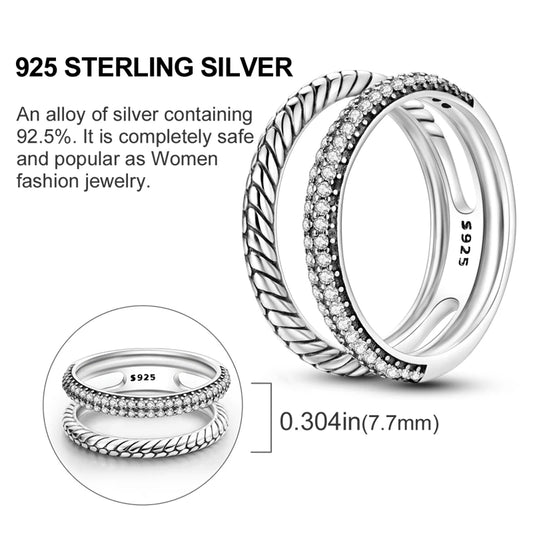 Elegant 925 Sterling Silver Heart Zircon Ring for Women Starmoon Design Engagement Jewelry Gift SER067