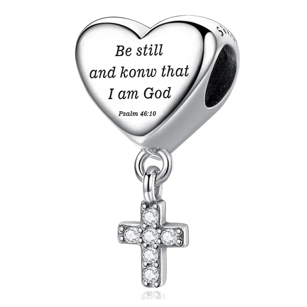 925 Sterling Silver Virgin Mary Angel Cross Pendant Necklace Charm for DIY Jewelry Gifts