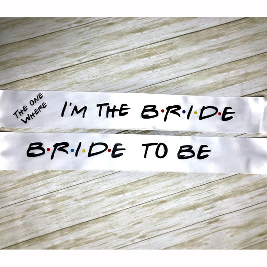 Elegant Bride To Be Bachelorette Party Sash For Wedding Bridal Shower