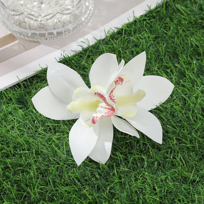 Bohemian Orchid Flower Hair Clips for Women Bridal Beach Wedding Hair Accessories