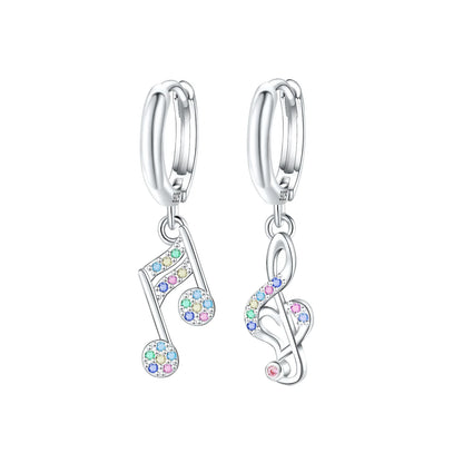 925 Sterling Silver Music Charms Beads Musical Note Piano Guitar Headset Earrings Pendants for DIY Bracelet Fine Jewelry Gift