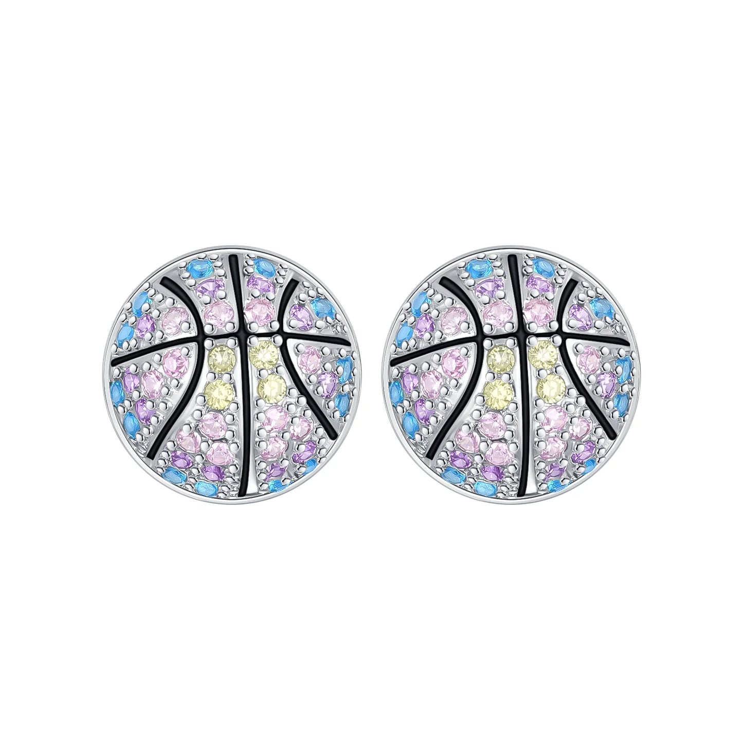 Original 925 Sterling Silver Sports Ball Charms Earrings Beads Pendants for Bracelet Necklace Jewelry Gift