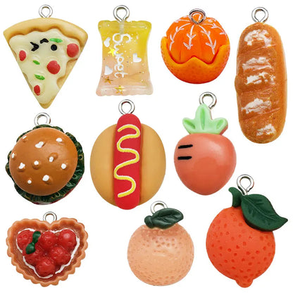 Colorful 3D Resin Charms Set for DIY Jewelry Crafting