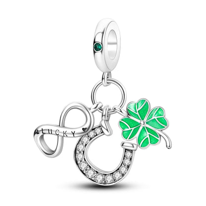 Silver Plated Travel Sunflower Lucky Charms Dangle Pendant Fit Original Pandora Bracelet DIY KTC691