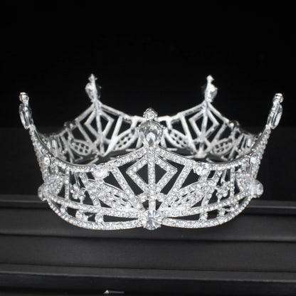 Elegant Crystal Tiara Crown Rhinestone Diadem for Weddings and Pageants
