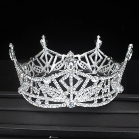 Elegant Crystal Tiara Crown Rhinestone Diadem for Weddings and Pageants