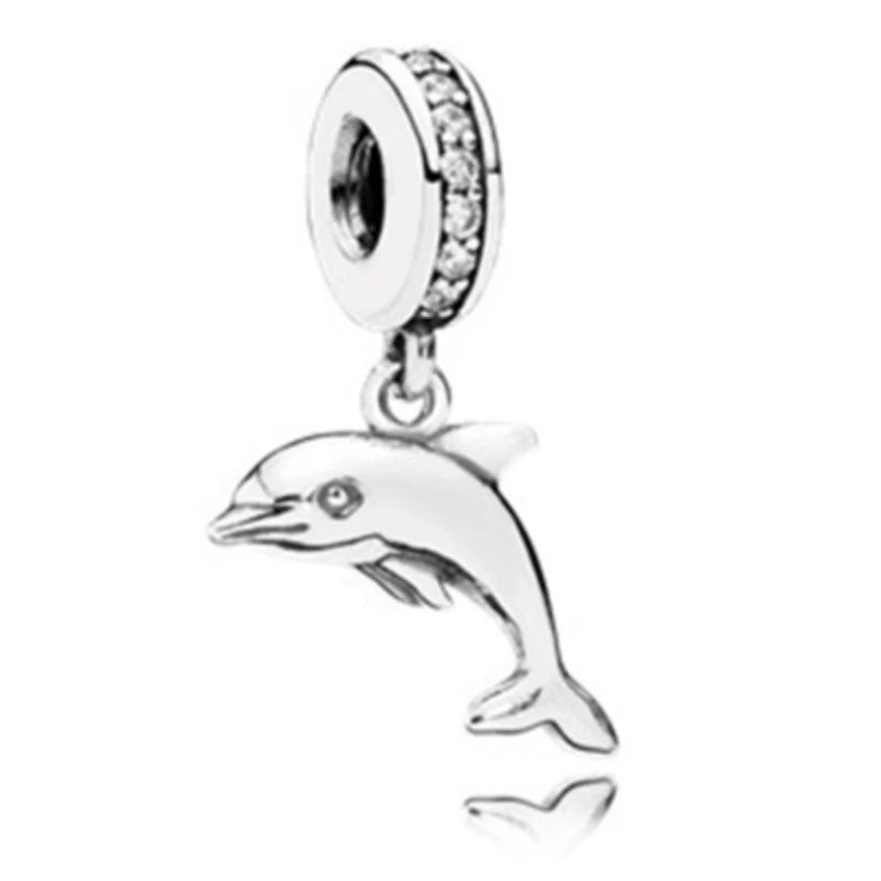 Cute Animal Family Charm Beads for DIY Silver Bracelet Jewelry Making Y504