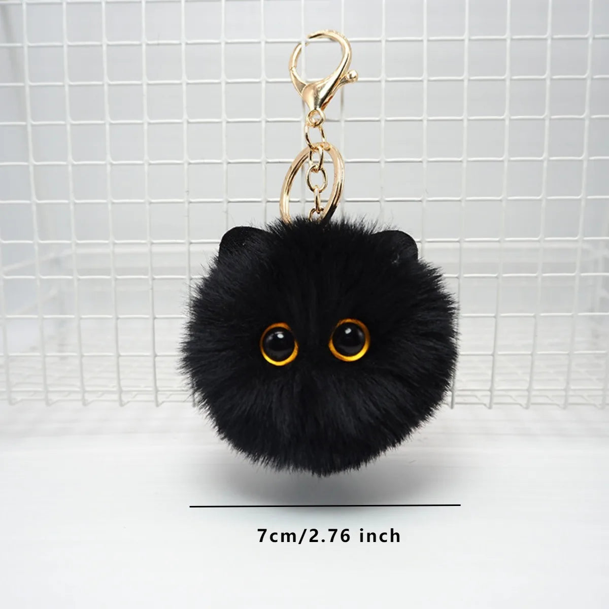 CuteCat Plush Keychain Adorable Cartoon Doll Pendant for Bags and Keys Top Rated Youth Accessory