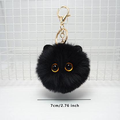 CuteCat Plush Keychain Adorable Cartoon Doll Pendant for Bags and Keys Top Rated Youth Accessory